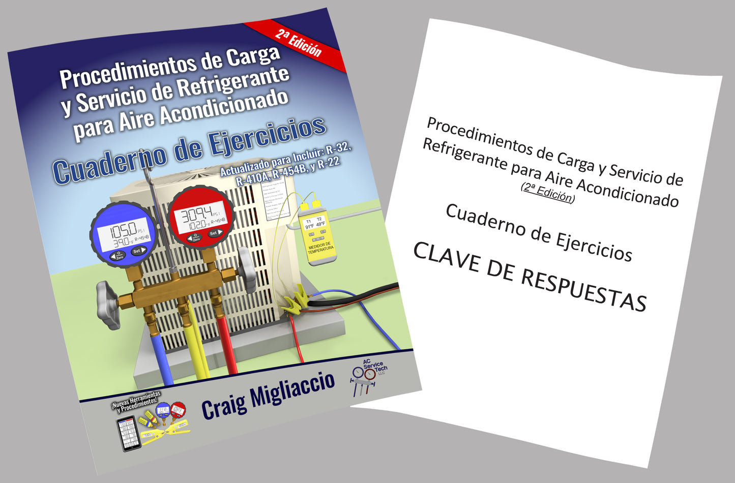 2ª Ed Cuaderno de Ejercicios Procedimientos de Carga y Servicio de Refrigerante para Aire Acondicionado