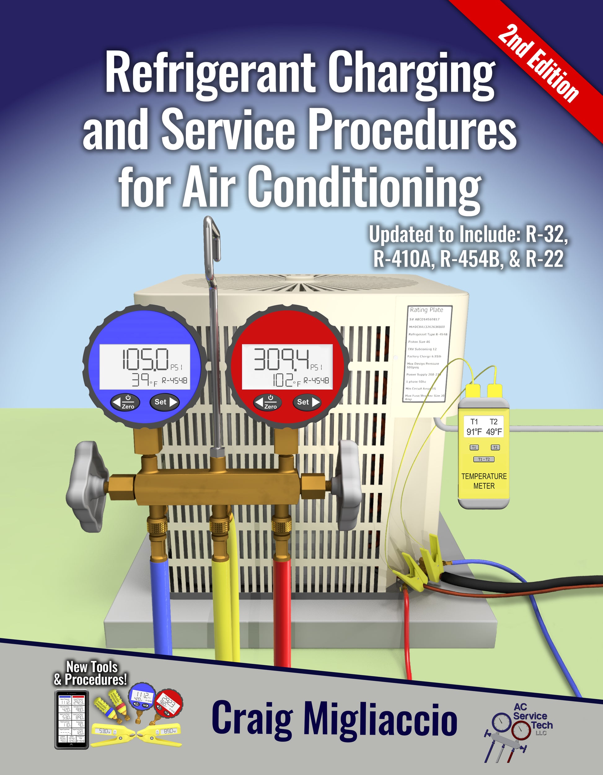 Paperback - 2nd Edition Refrigerant Charging and Service Procedures for Air Conditioning