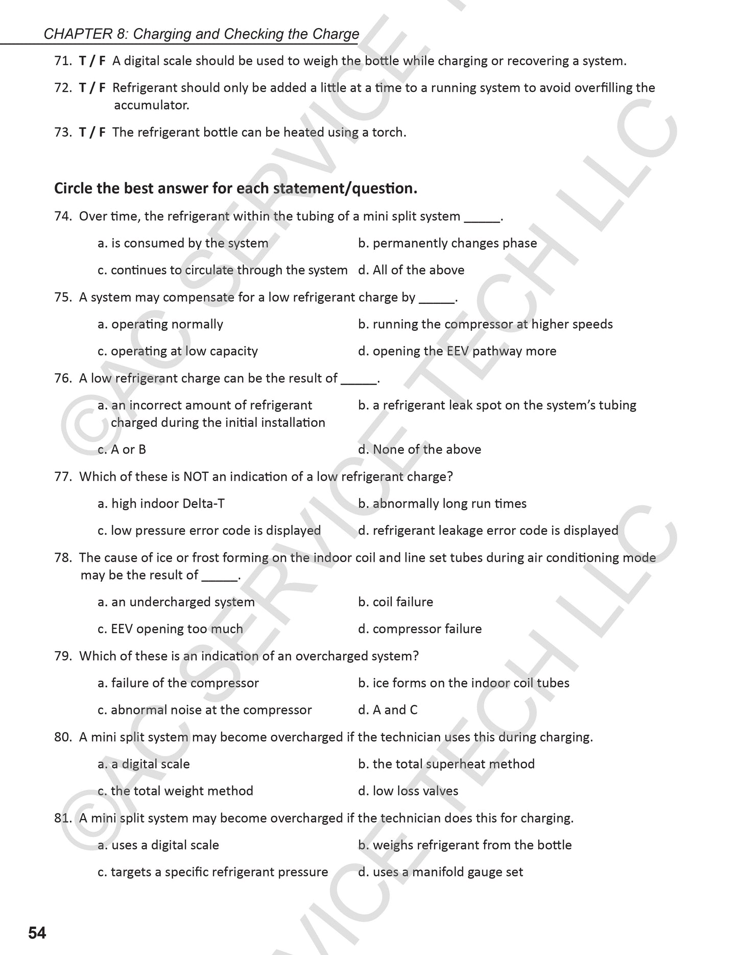 Workbook - Inverter Mini Split Operation and Service Procedures