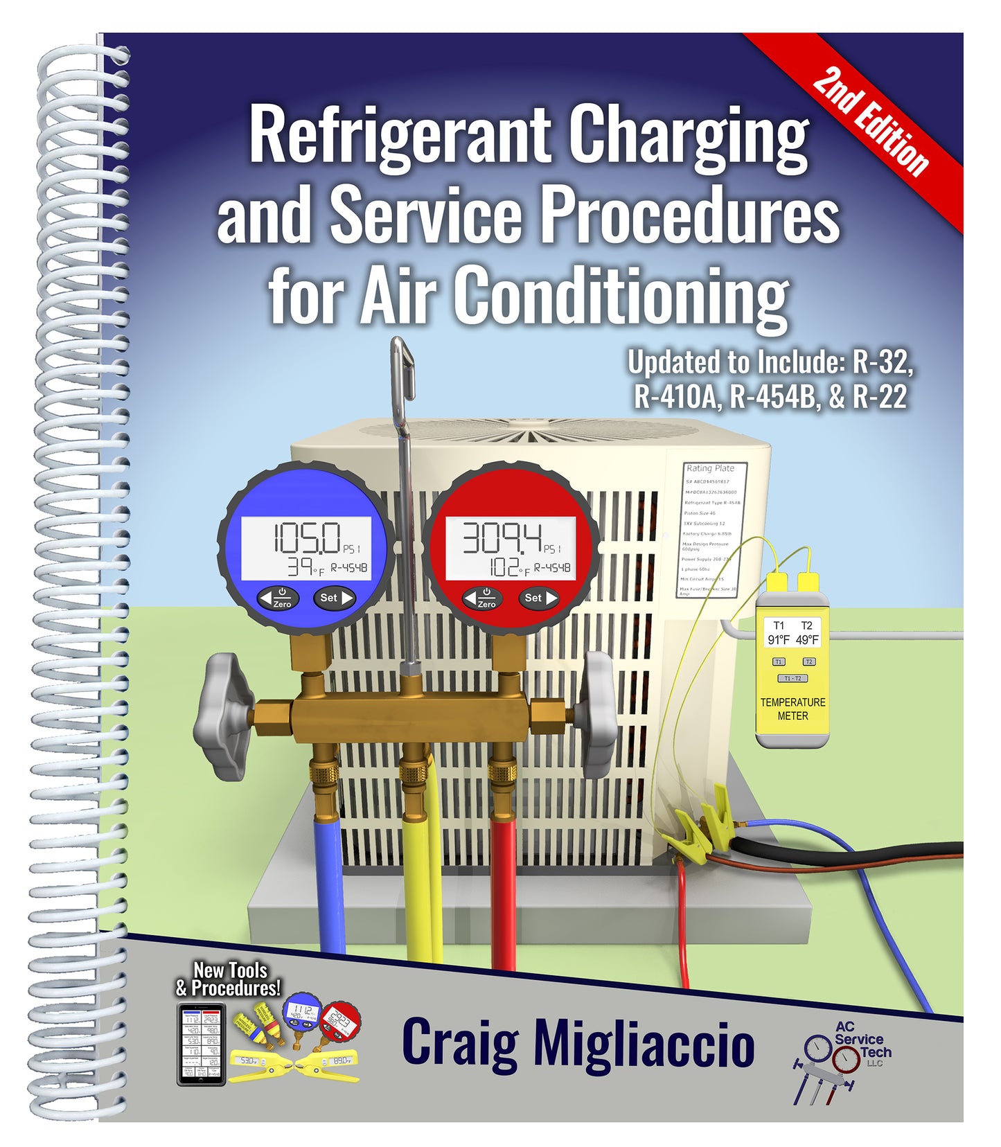 Paperback - 2nd Edition Refrigerant Charging and Service Procedures for Air Conditioning